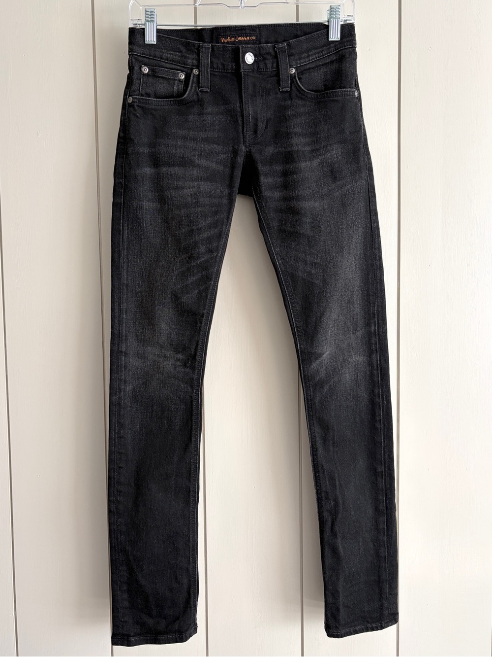 Nudie Jeans Long John in Black Blizzard, Sz 27 x 32